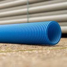 225mm (266) Dia x 6mtr Length METRO Twinwall Duct Plain Ended - Blue