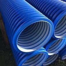300mm (353) Dia x 6mtr Length METRO Twinwall Duct Plain Ended - Blue