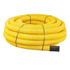 100mm dia x 50mtr Coil Perforated Gas Duct - Yellow